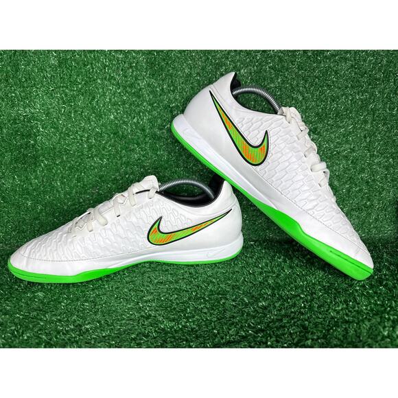 NIKE MEN’S MAGISTA ONDA IC TURF SOCCER SHOES WHITE/POISON GREEN/BLACK SZ 11 - Picture 3 of 8